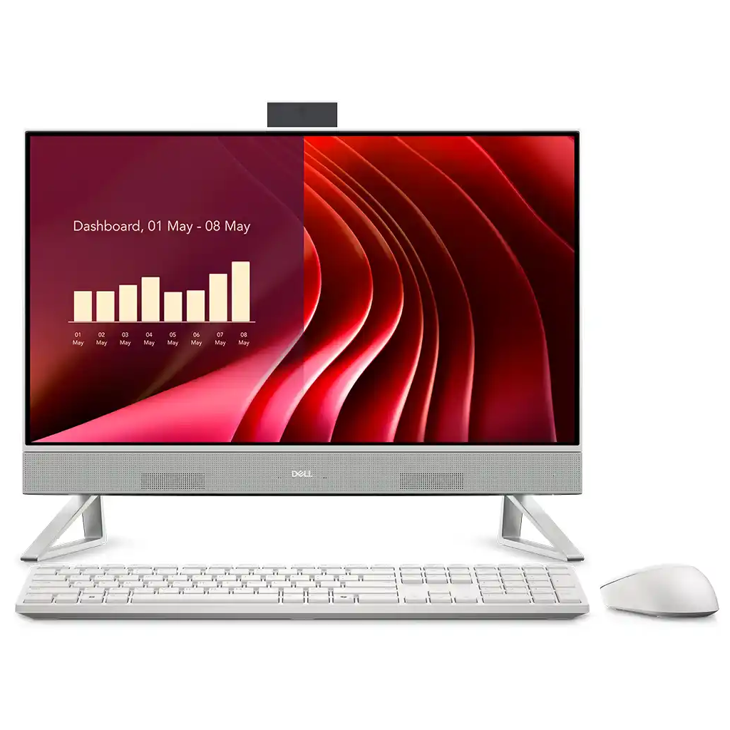 DELL AIO 24 EC242501020UBU, i5-1334U, 23,8"  FHD Ekran, 16Gb DDR5 Ram, 512Gb SSD, Wi-Fi, Type-C, Paylaşımlı Ekran Kartı, Free Dos, All In One PC