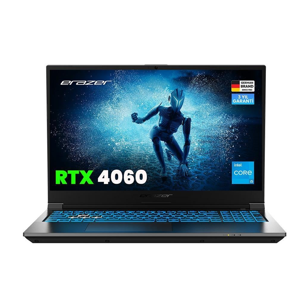 ERAZER Deputy P60i, MD62747-R32S1, i5-13420H,  15.6&quot; FHD, 144Hz, 32Gb Ram, 1TB NVMe M.2 SSD, 8GB RTX4060 Ekran Kartı, Free Dos, Gaming Notebook
