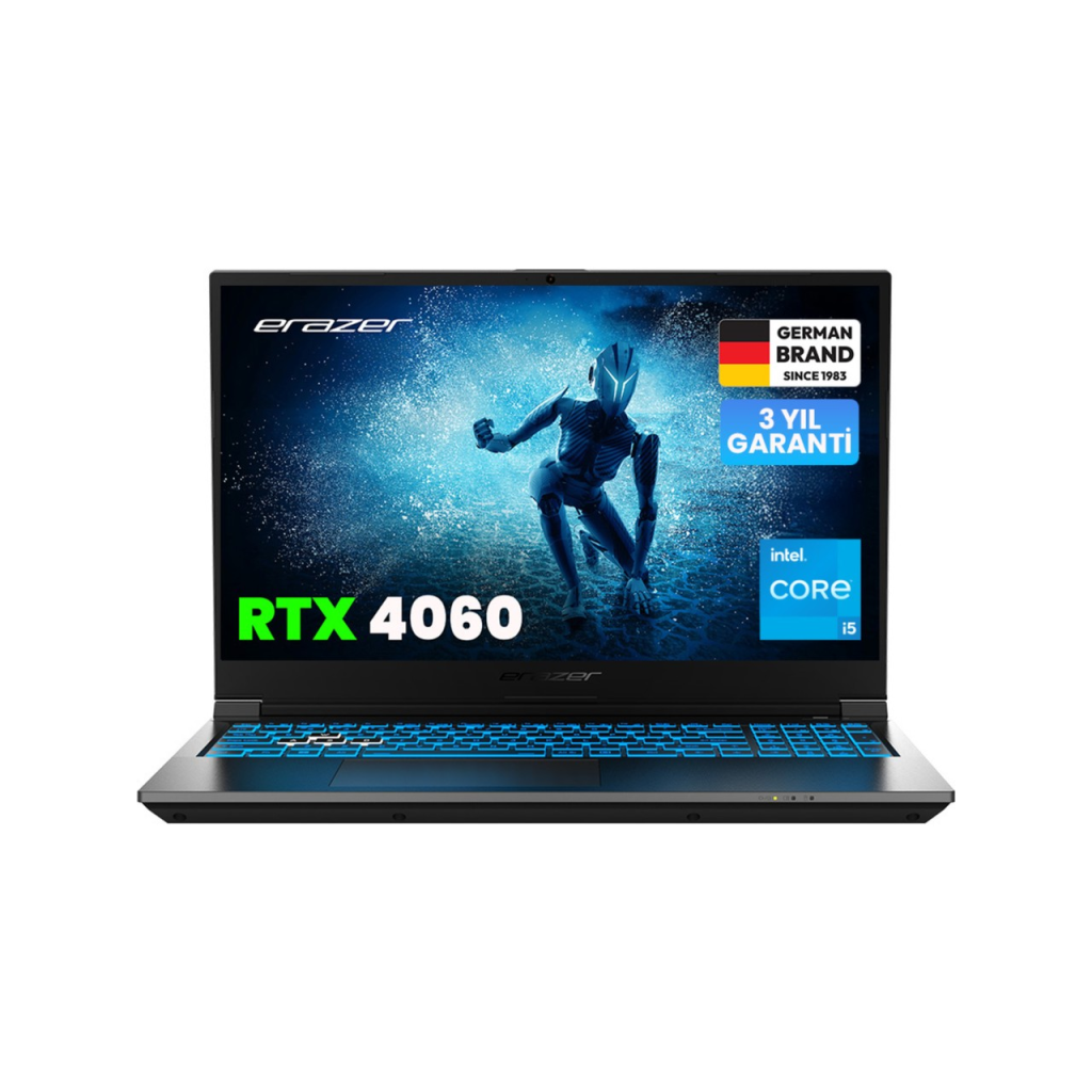 ERAZER Deputy P60i, MD62747, i5-13420H, 15.6&quot; FHD, 144Hz, 16Gb Ram, 512GB NVMe M.2 SSD, 8GB RTX4060 Ekran Kartı, Free Dos, Gaming Notebook