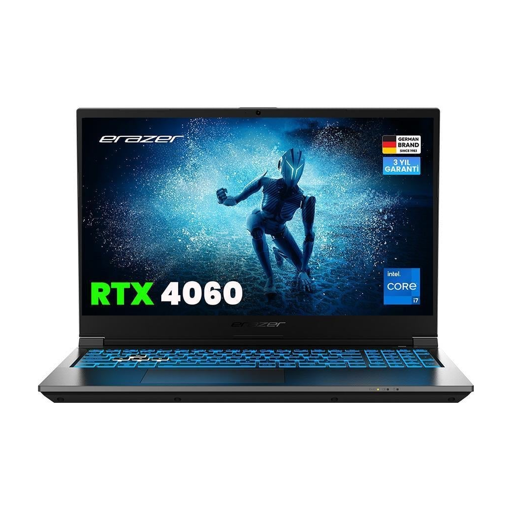 ERAZER Deputy P60i, MD62749-R32, i7-13620H,  15.6&quot; FHD, 144Hz, 32Gb Ram, 1TB NVMe M.2 SSD, 8GB RTX4060 Ekran Kartı, Free Dos, Gaming Notebook