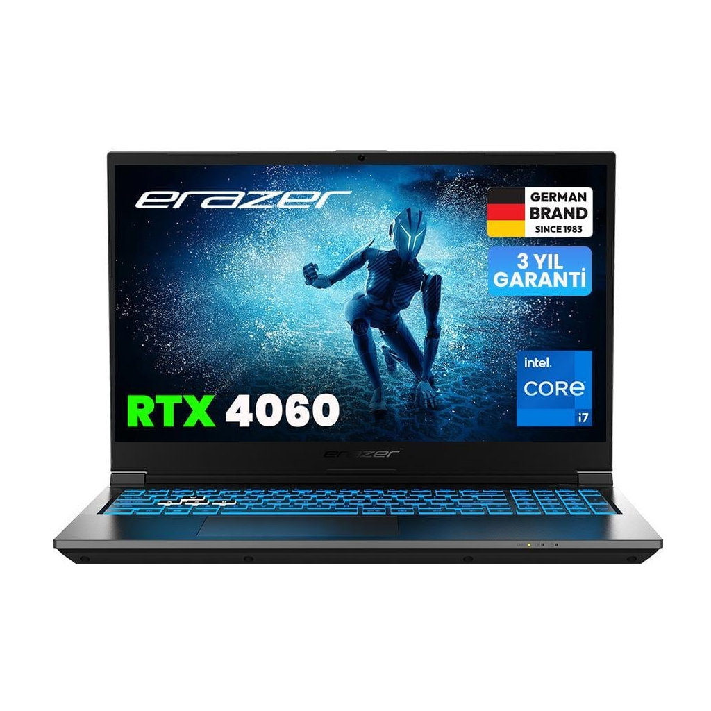 ERAZER Deputy P60i, MD62749, i7-13620H, 15.6&quot; FHD, 144Hz, 16Gb Ram, 1TB NVMe M.2 SSD, 8GB RTX4060 Ekran Kartı, Free Dos, Gaming Notebook