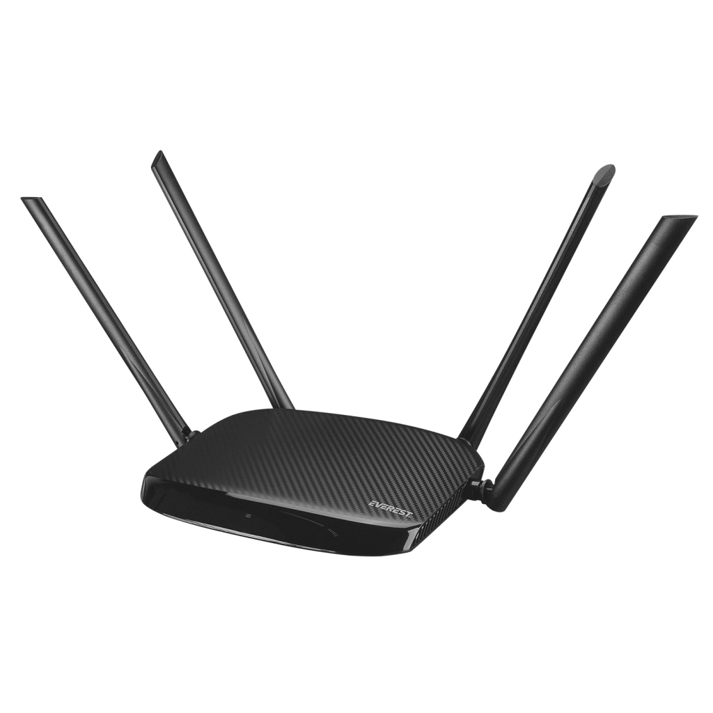 EVEREST EWR-AC5-V3, AC1200, 4Port, 1 WAN, 300-867Mbps, Dual Band Wifi, Masaüstü, Megabit, WISP, Repeater, Router, Access Point