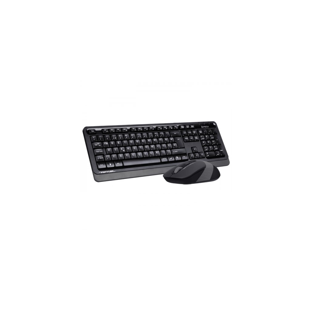 A4 TECH FG1010 Gri FSTYLER Türkçe (F) 2,4Ghz  Kablosuz Klavye Mouse Set