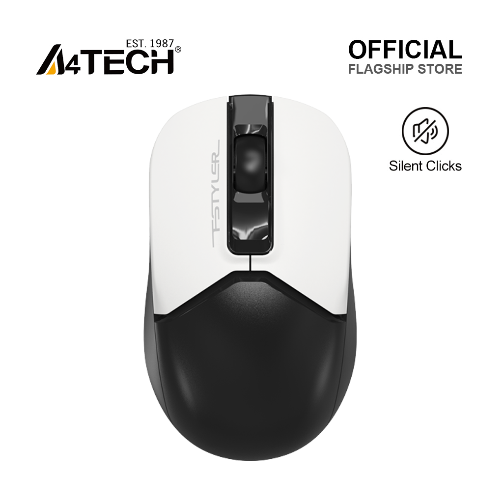 A4 TECH FG12S PANDA (Siyah-Beyaz) FSTYLER  2,4Ghz Kablosuz, Sessiz Optik Mouse, 10-15Metre, 3 Buton, Nano Alıcı