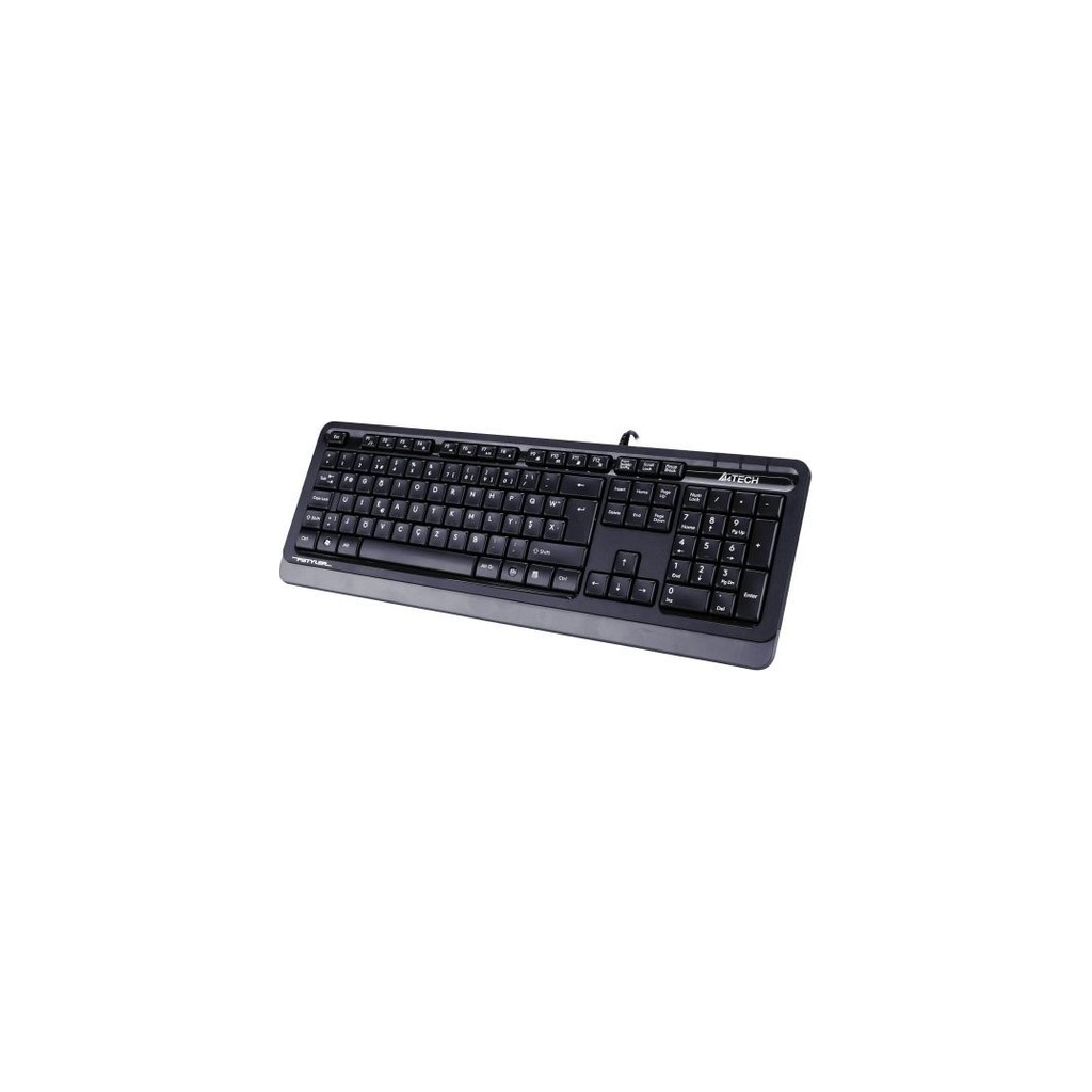 A4 TECH FK10, Gri, FSTYLER, USB Kablolu, Türkçe F, Multimedya KLAVYE