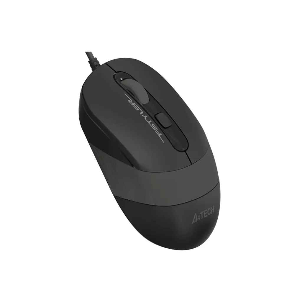 A4 TECH FM10 Siyah-Gri V-Track 1600DPI, Usb Optik  Mouse