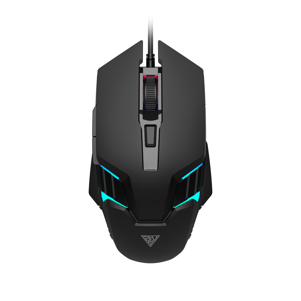 GAMDIAS AURA GS4, Çok Renkli Aydınlatma,  USB Kablolu, 6 Tuşlu, Gaming Mouse, 3600DPI, Siyah