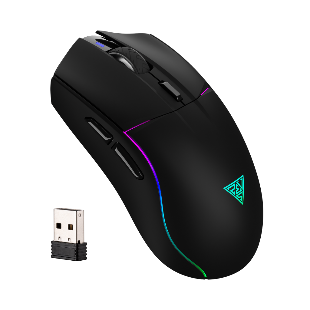 GAMDIAS HADES M3, RGB Aydınlatma, Kablosuz, Bluetooth ve Kablolu Bağlantı, 7 Tuşlu, Şarj Edilebilir, Type-C, Gaming Mouse, 10000DPI, Siyah