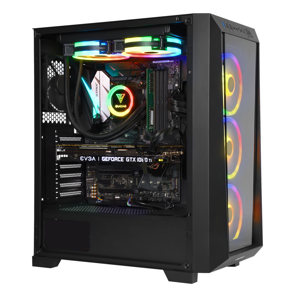 GAMDIAS TALOS M1 Elite, FSP 1600W Power Supply, Tempered Glass, ARGB, ATX, Professional GAMING KASA