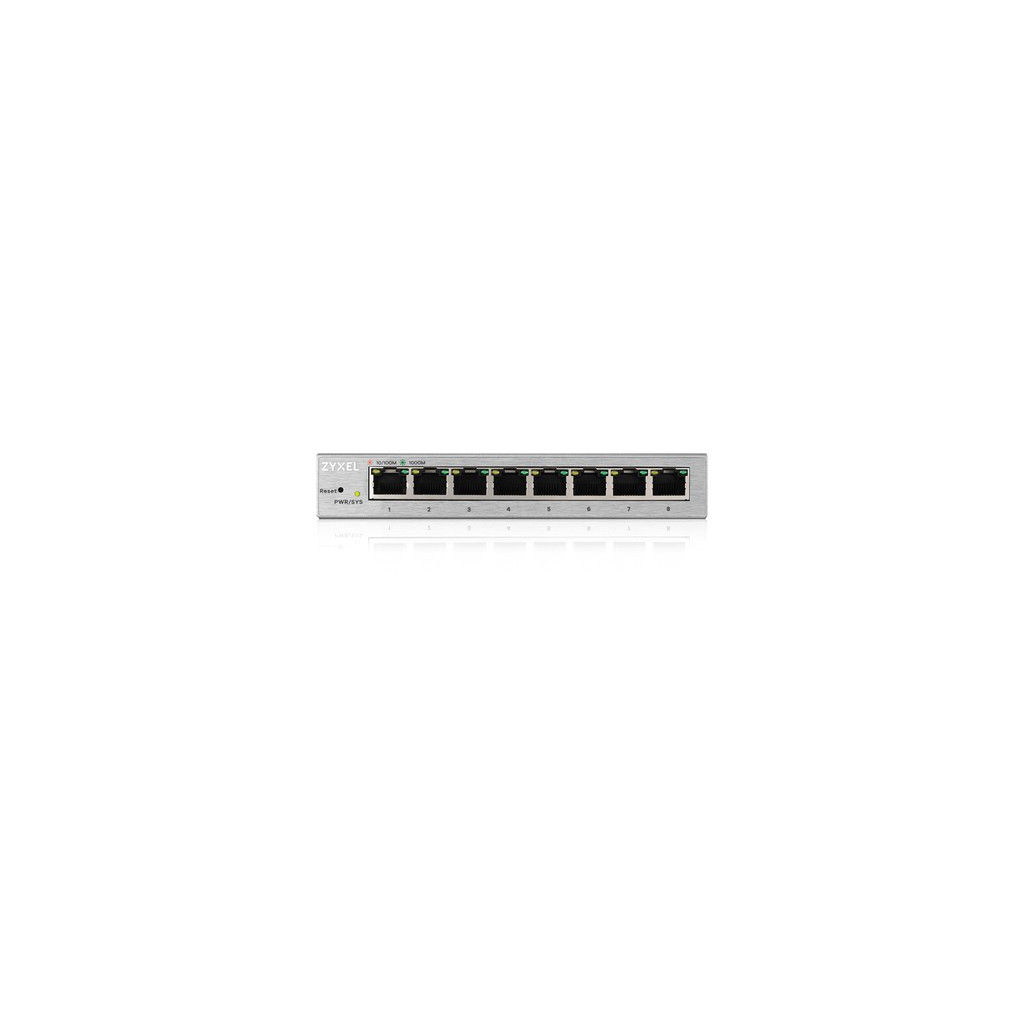 ZyXEL GS1200-8, 8 Port, GigaBit, Yönetilebilir, Masaüstü Switch