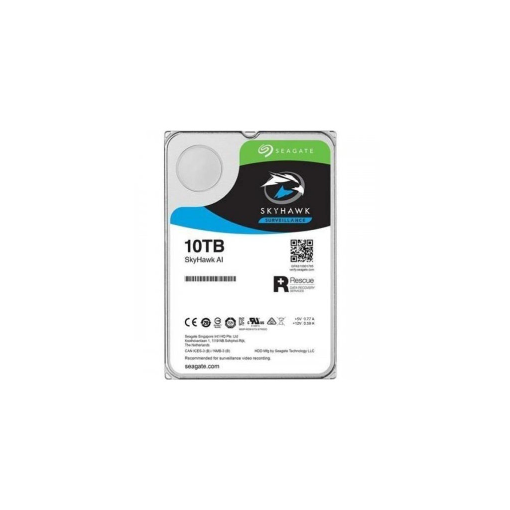 SEAGATE SKYHAWK AI, ST10000VE0008, 3.5&quot;, 10TB, 256Mb, 7200Rpm, Güvenlik, HDD