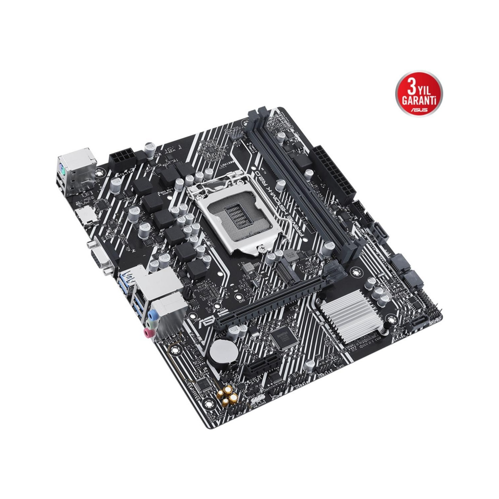 ASUS PRIME H510M-K R2.0, 2xDDR4, M.2, D-SUB, HDMI, 10-11.Nesil, LGA1200 Soket, Anakart