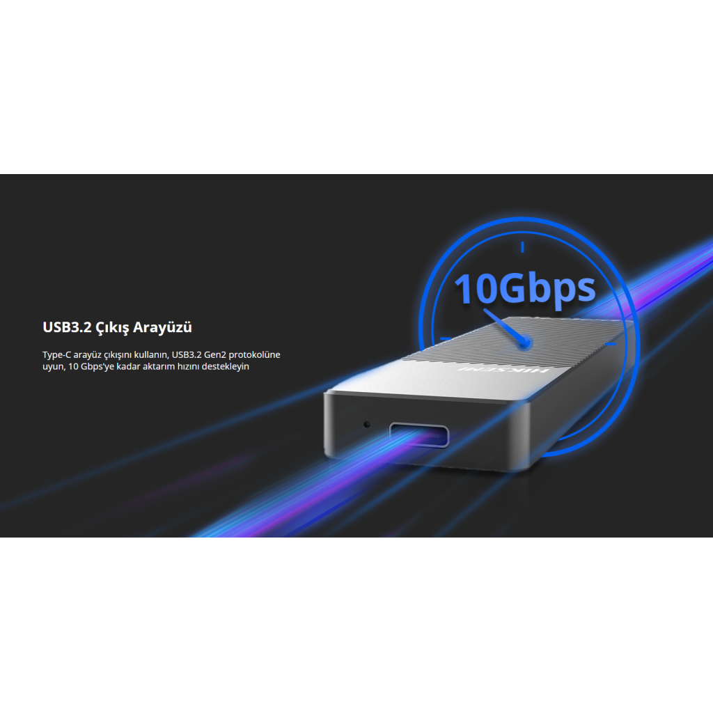 HIKSEMI HS-HUB-MD202, USB3.2 ve TYPE-C, M.2 NVMe ve M.2 SATA SSD Destekler, RTL9210B, 10Gbps, Siyah, Windows, Mac-OS, Linux, Android,  Alüminyum Disk Kutusu