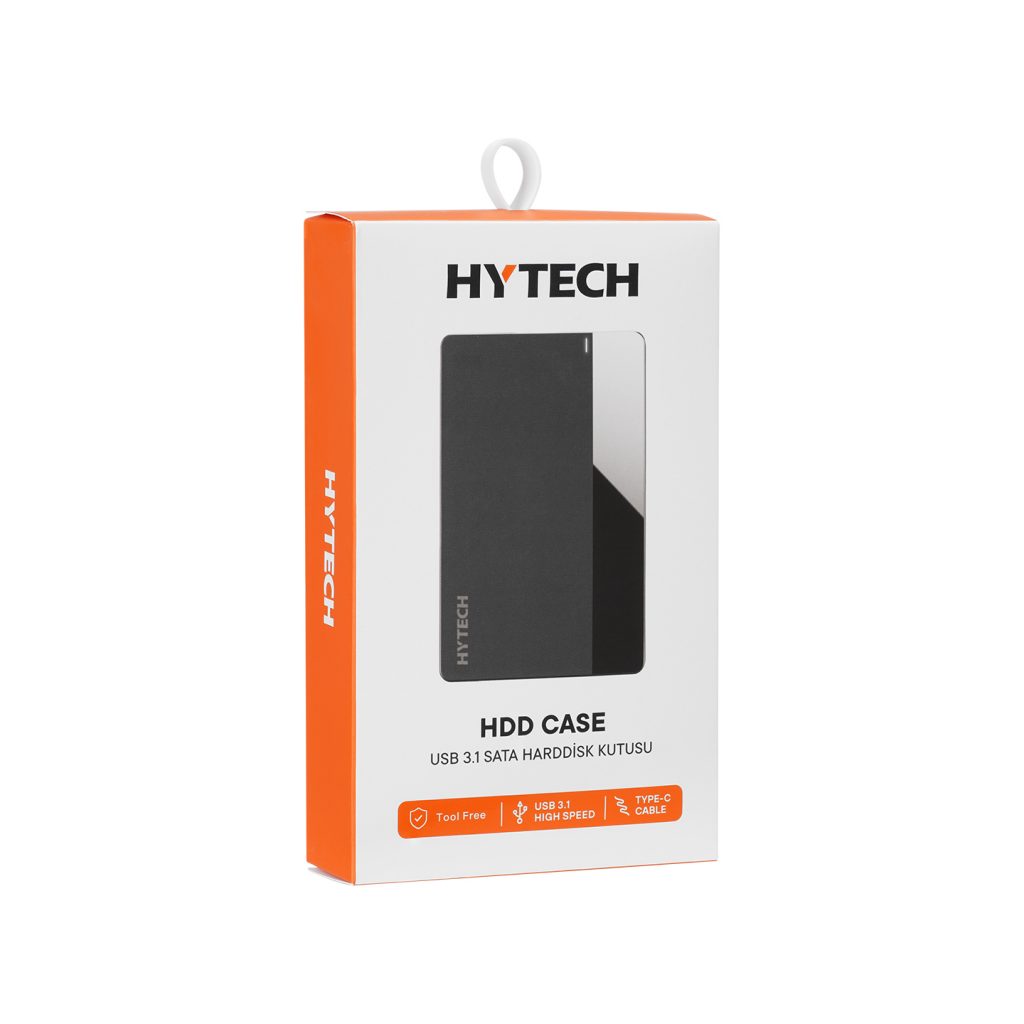 HYTECH HY-HDC26, Type C, Disk Kutusu, Siyah 2,5&quot;