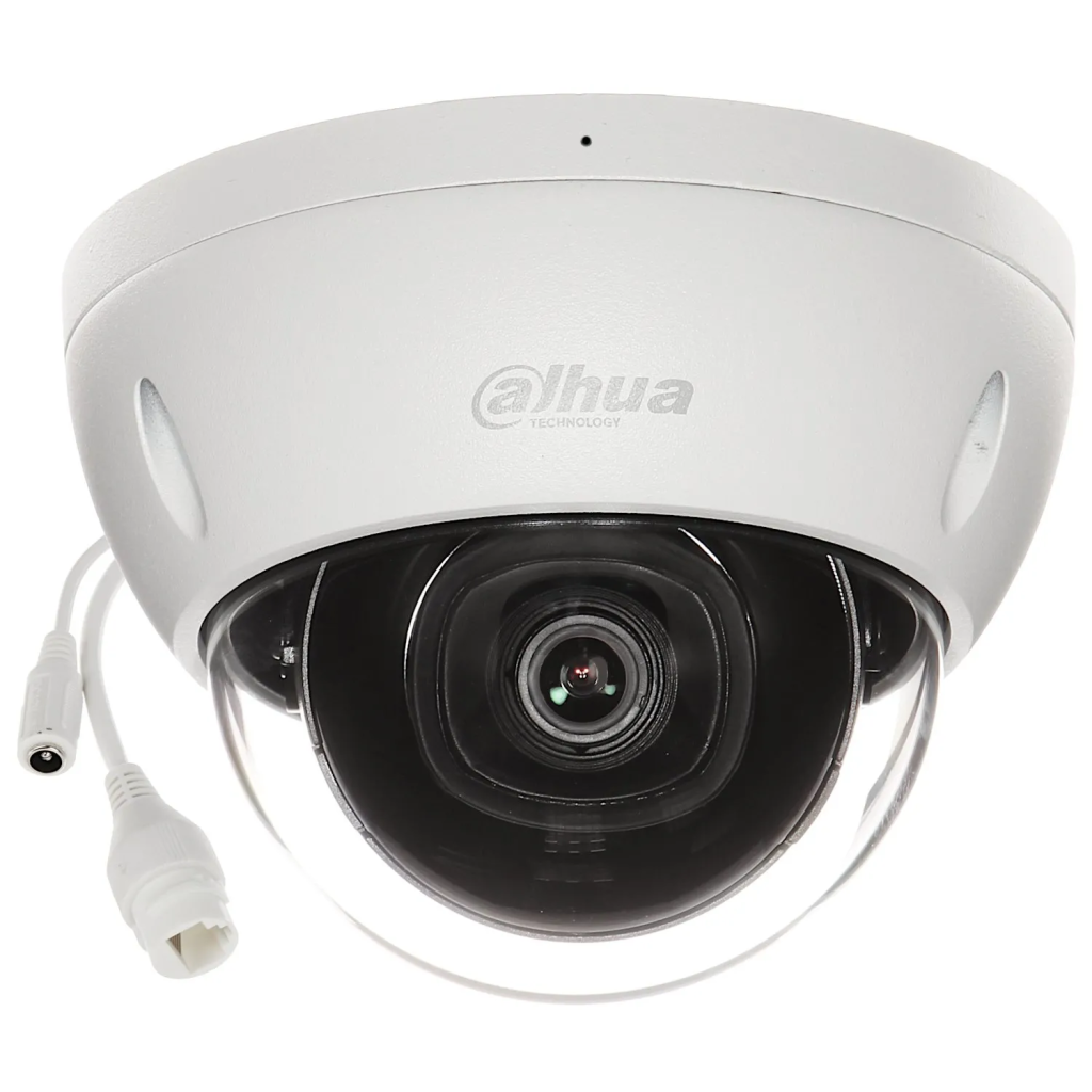 DAHUA IPC-HDBW2541E-S-0280B-S2  5Mpix,   2,8mm Lens, H265+, 30Mt Gece Görüşü, IP67, Dahili Mikrofon, PoE Dome IP Kamera