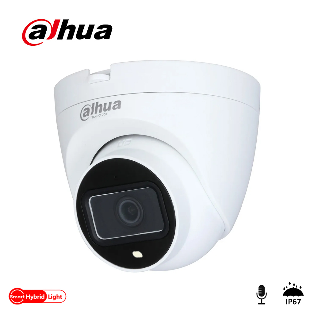DAHUA IPC-HDW1431V-SA, 4Mpix, 2,8mm Lens, H265+, 30Mt Gece Görüşü,  Mikrofonlu, PoE Dome IP Kamera