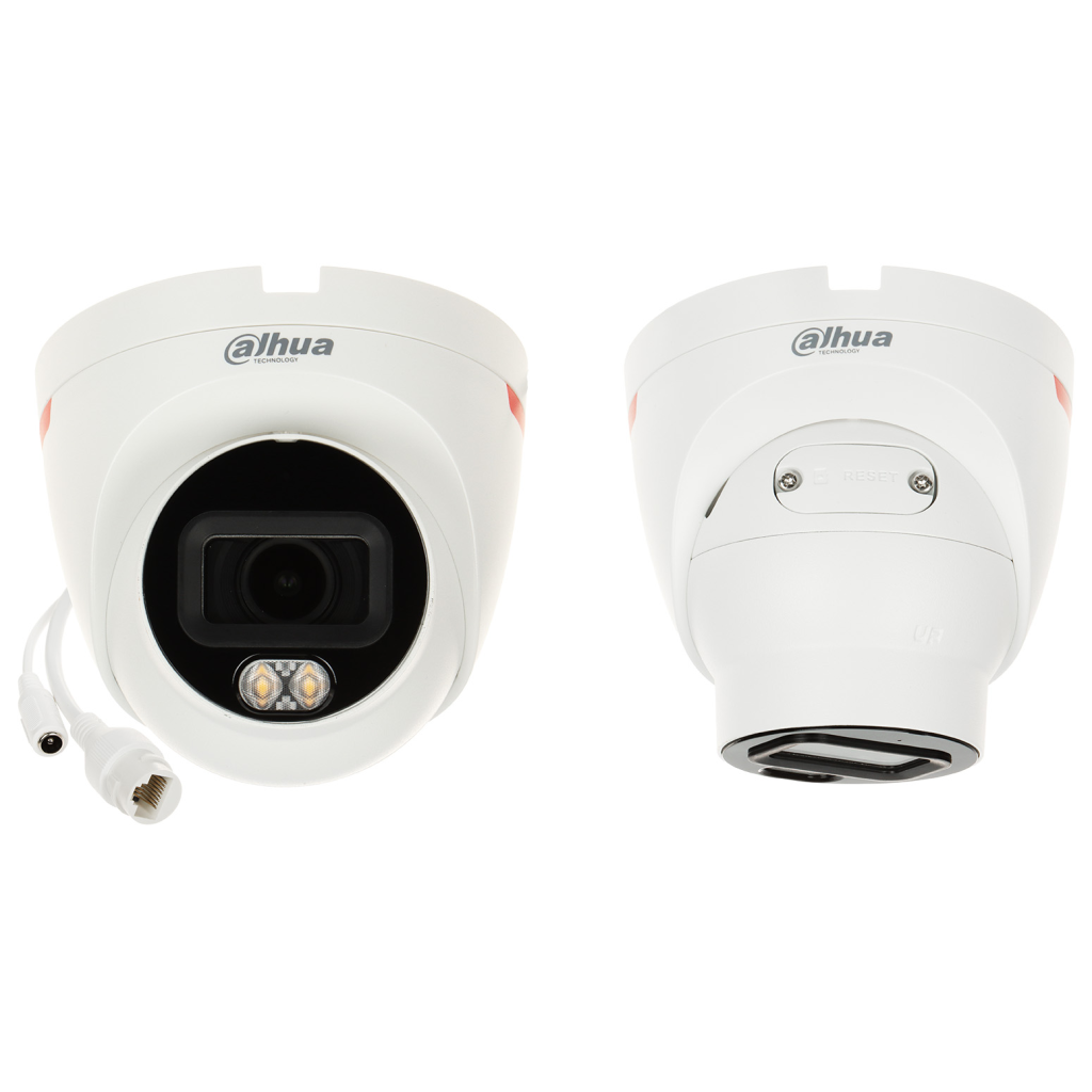 DAHUA  IPC-HDW2449TL-S-LED-PRO  4Mpix, WizColor, 2,8mm Lens,H265+, 30Mt Gece Görüşü, IP67, Dahili Mikrofon, PoE Dome IP Kamera
