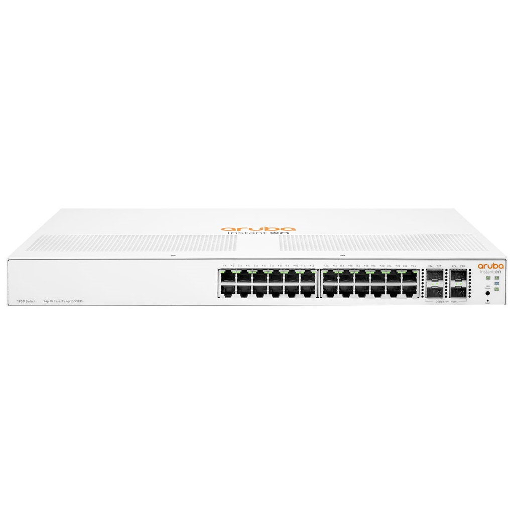 HP Aruba Instant On JL682A 1930-24G, 24Port,  GigaBit, 4 Port Gigabit SFP, Yönetilebilir, Rack Mount Switch