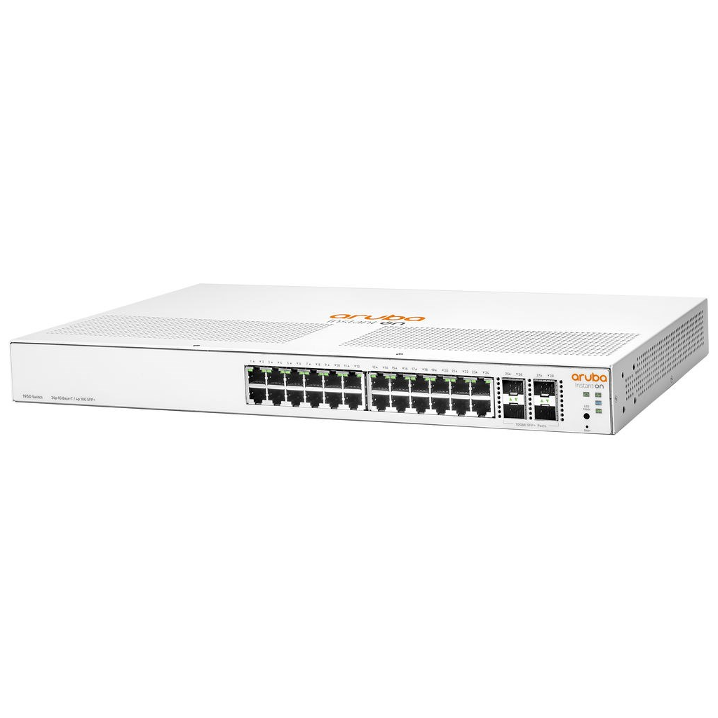 HP Aruba Instant On JL682A 1930-24G, 24Port,  GigaBit, 4 Port Gigabit SFP, Yönetilebilir, Rack Mount Switch