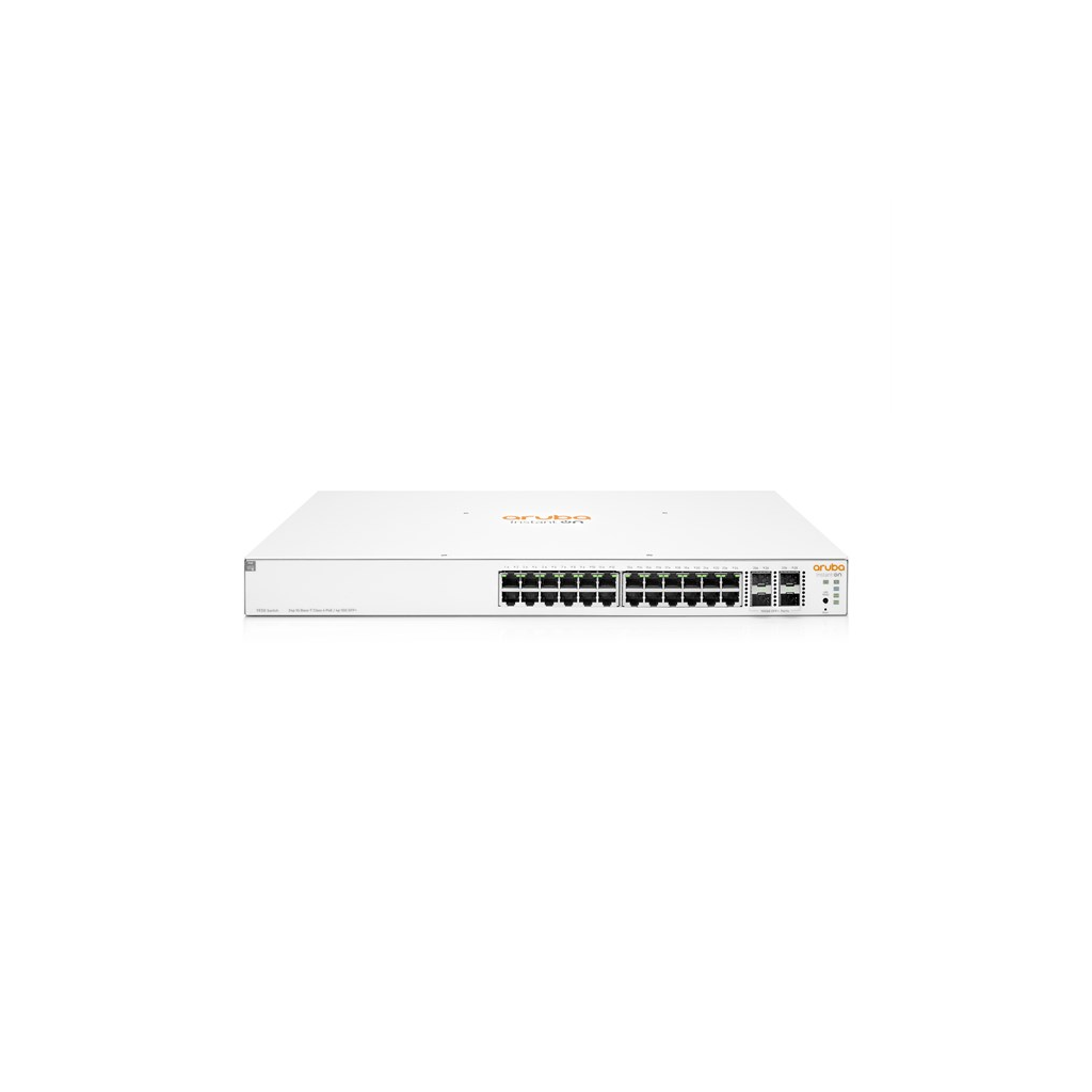 HP Aruba Instant On JL683B 1930-24G, 24Port,  GigaBit, 24 Port PoE, 195W, 4 Port Gigabit SFP, Yönetilebilir, Rack Mount Switch