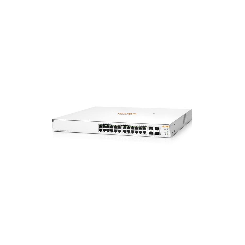 HP Aruba Instant On JL683B 1930-24G, 24Port,  GigaBit, 24 Port PoE, 195W, 4 Port Gigabit SFP, Yönetilebilir, Rack Mount Switch