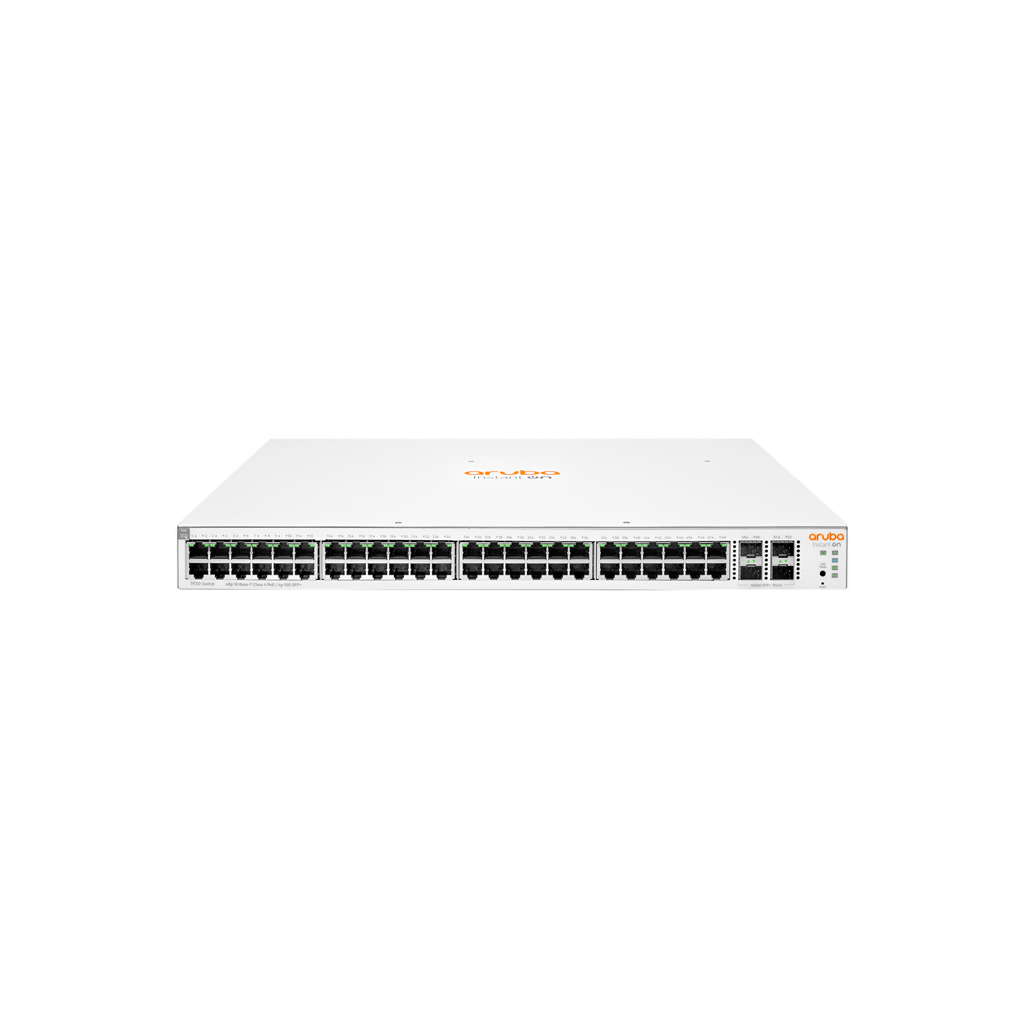 HP Aruba Instant On JL686B, 1930-48G, 48Port,  GigaBit, 48 Port PoE, 370W, 4 Port Gigabit SFP, Yönetilebilir, Rack Mount Switch