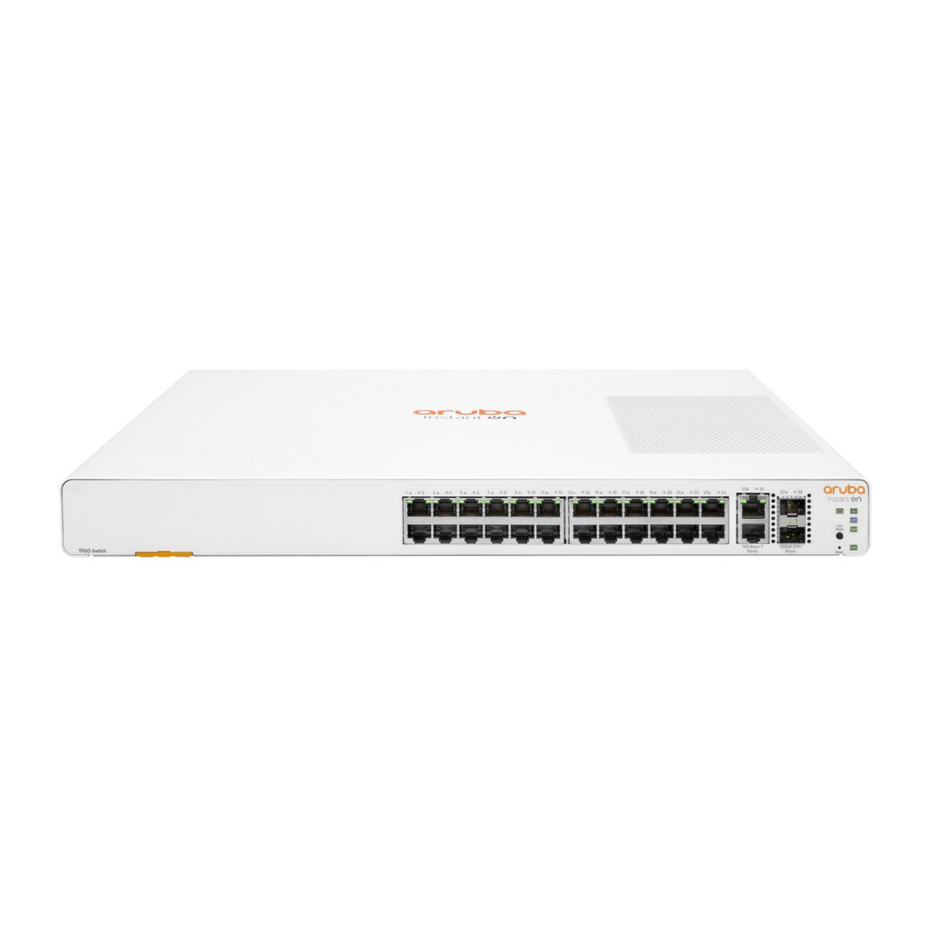 HP Aruba Instant On JL806A 1960-24G, 24Port, GigaBit, 2XGT, 2 Port GigaBit SFP, Yönetliebilir, Rack Mount Switch