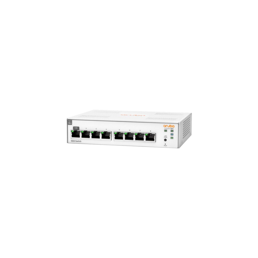 HP Aruba Instant On JL810A 1830-8G, 8Port,  GigaBit, Yönetliebilir, Rack Mount Switch