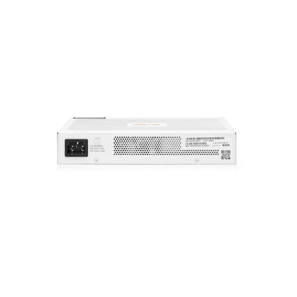 HP Aruba Instant On JL811A 1830-8G, 8Port, GigaBit, 4 Port PoE, 65W, Yönetilebilir, Rackmount Switch