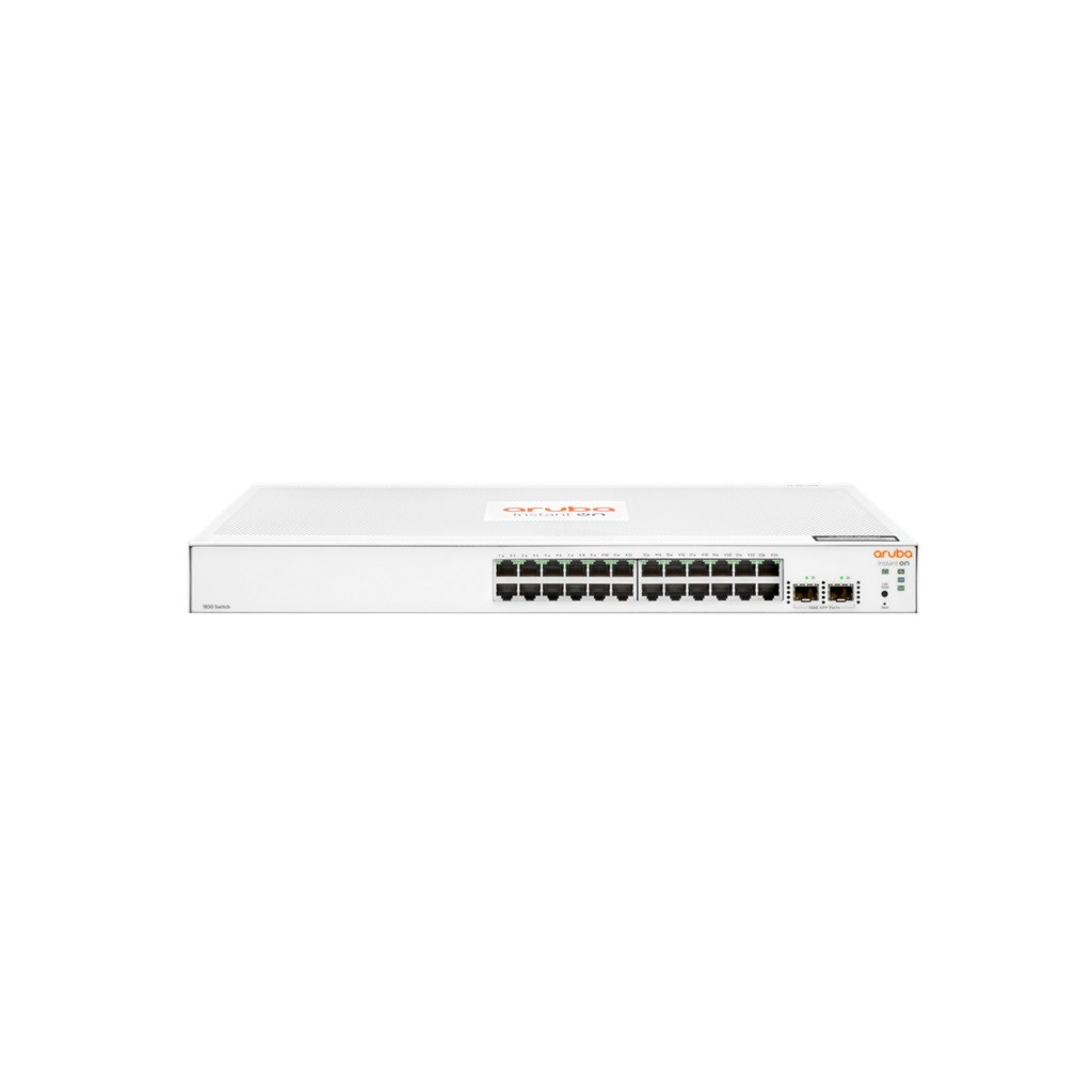 HP Aruba Instant On JL812A 1830-24G, 24Port,  GigaBit, 2 Port Gigabit SFP, Yönetilebilir, Rack Mount Switch