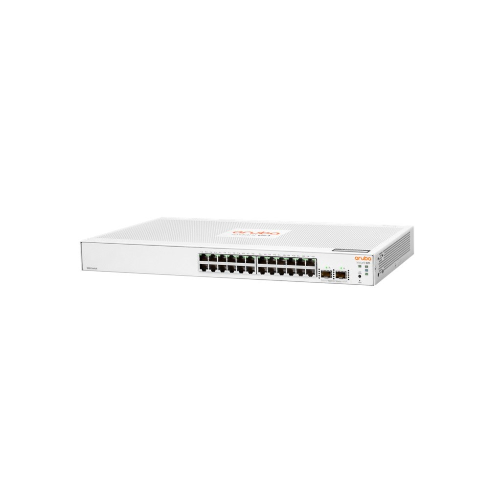 HP Aruba Instant On JL812A 1830-24G, 24Port,  GigaBit, 2 Port Gigabit SFP, Yönetilebilir, Rack Mount Switch