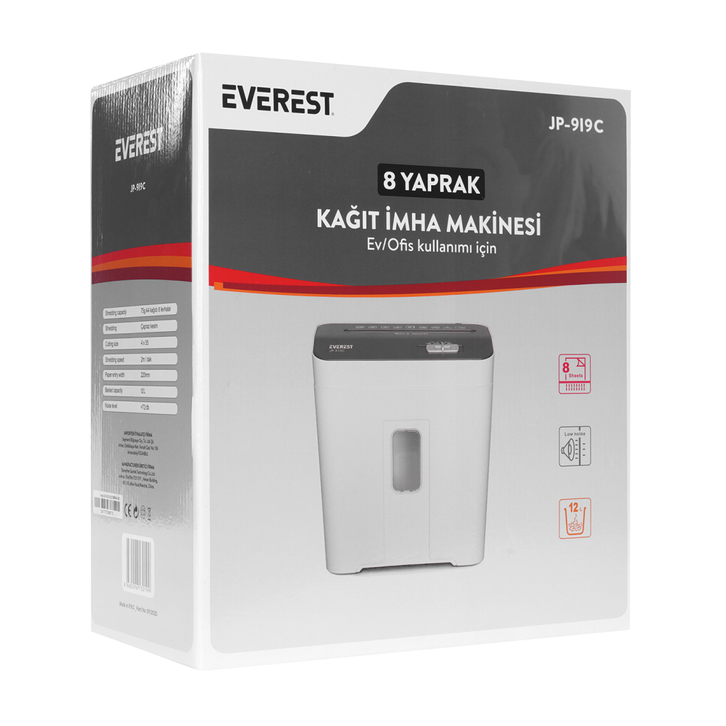 EVEREST JP-919C Evrak İmha, Kağıt Kesme Makinesi