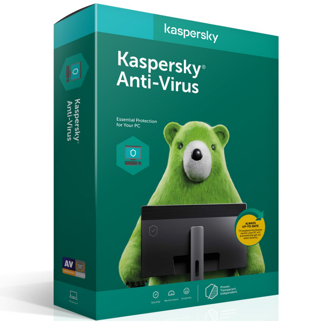 Kaspersky ANTIVIRUS 3 Kullanıcı, 1 YIL, Kutulu Ürün