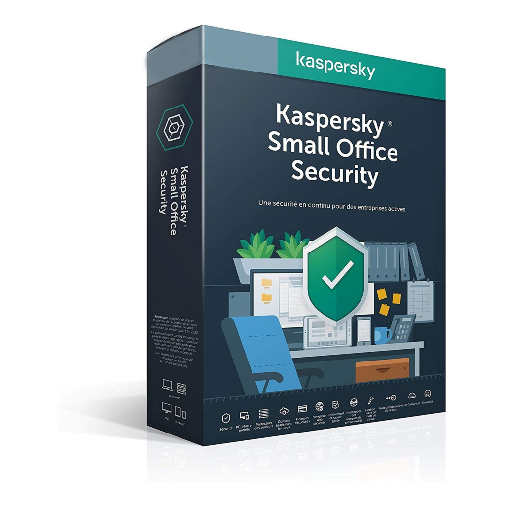 Kaspersky SMALL OFFICE Security 1 Server + 5 User, 3 YIL, Kutulu Ürün