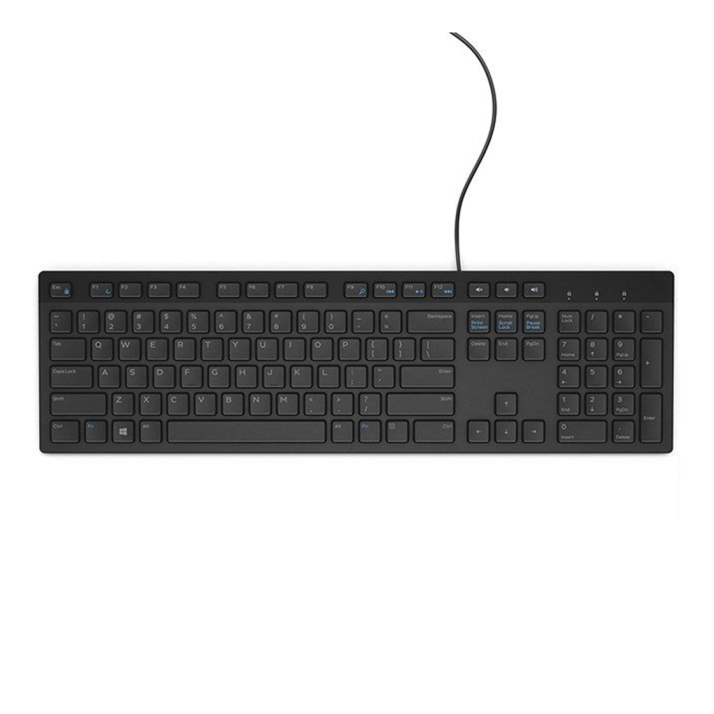 DELL KB216-BK-INT, Siyah, USB Kablolu, İngilizce, Multimedya KLAVYE