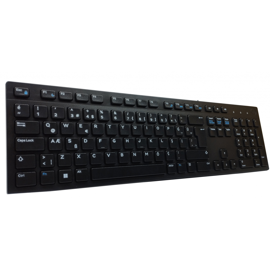 DELL KB216-BK-TUR, Siyah, USB Kablolu, Türkçe Q, Multimedya KLAVYE