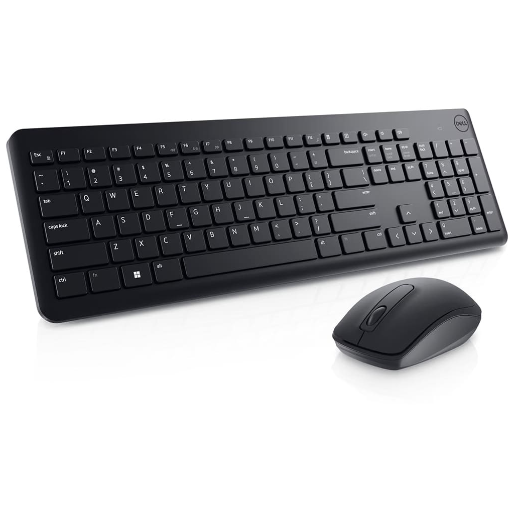 DELL Wireless, KM3322W-R-INT, Siyah, Kablosuz, İngilizce Q, Multimedya, Klavye +Mouse Set