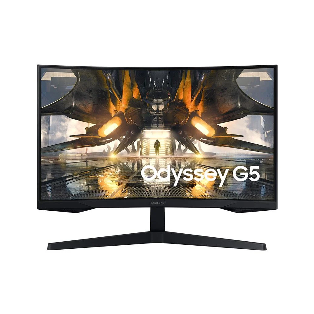 SAMSUNG LS27AG550EPXUF, Odyssey G5 27&quot; 1ms, 165Hz, 2K Quad HD, DP, HDMI, USB, VA LED, HDR10 1000R, Curved, Monitör