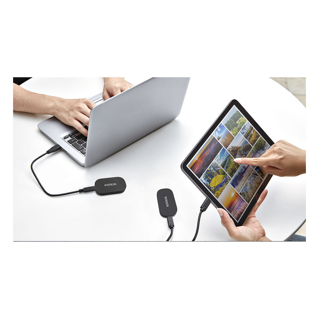 KIOXIA EXCERIA PLUS, LXD20K001TG8, 1TB, 1050/1000, Gen2, USB 3.2, Taşınabilir Harici SSD