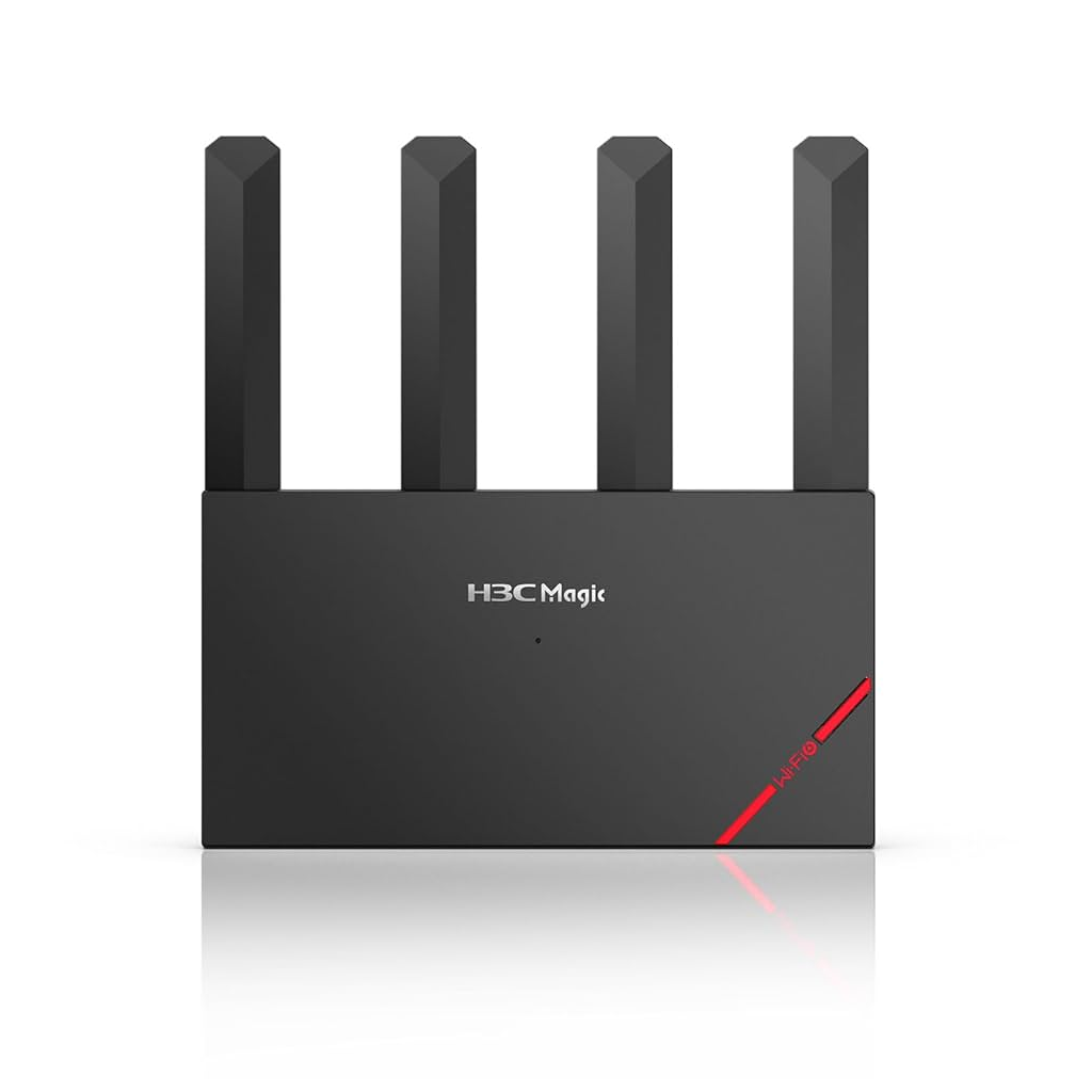 H3C Magic NX30, Dual Band, WiFi 6, 3000Mbps, 4Port GigaBit, 4ad Anten, Masaüstü, Router