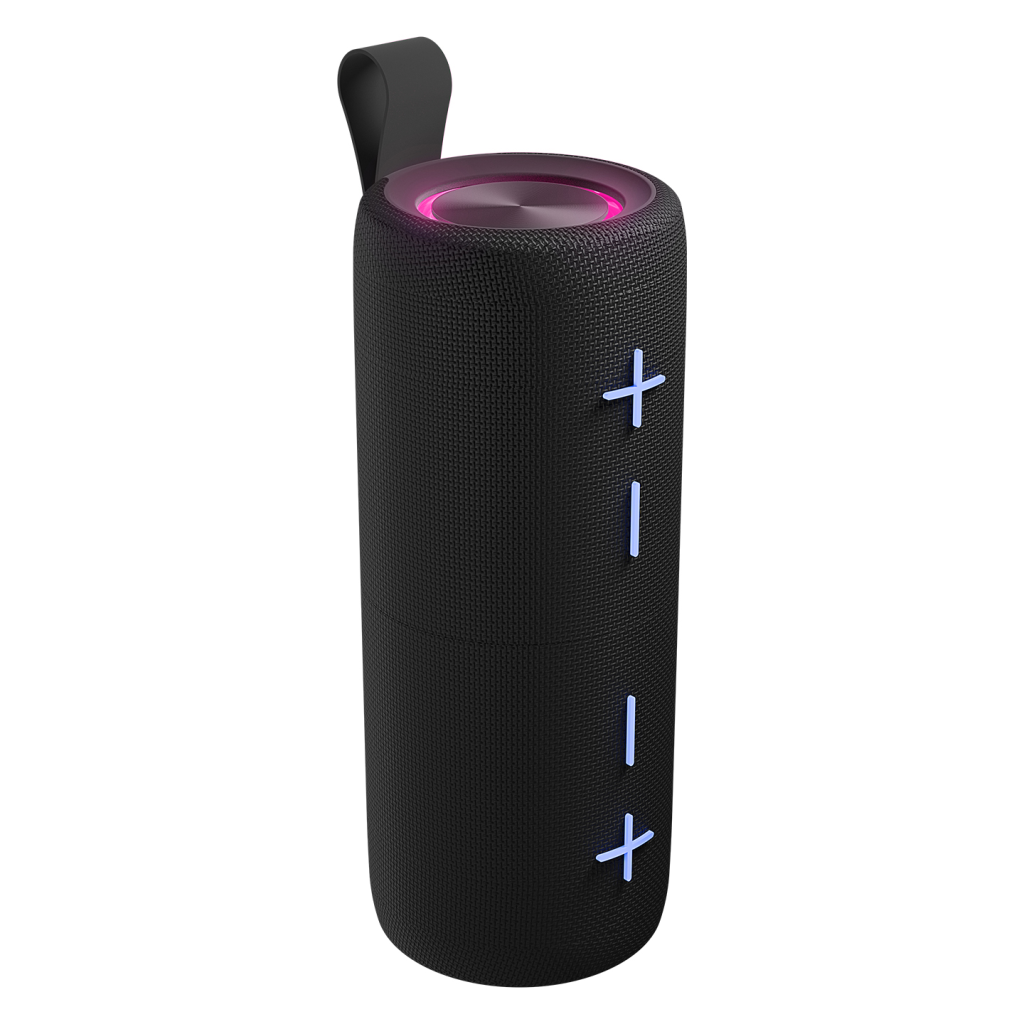 MIKADO MD-51BT, 20W, Taşınabilir, AUX/BT/TF/TWS, RGB Işıklı, 1800mAh + 1800mAh, IPX66 Su Geçirmez, Mıknatıslı, Ayrılabilir 2 Parça, Bluetooth Speaker (Siyah)