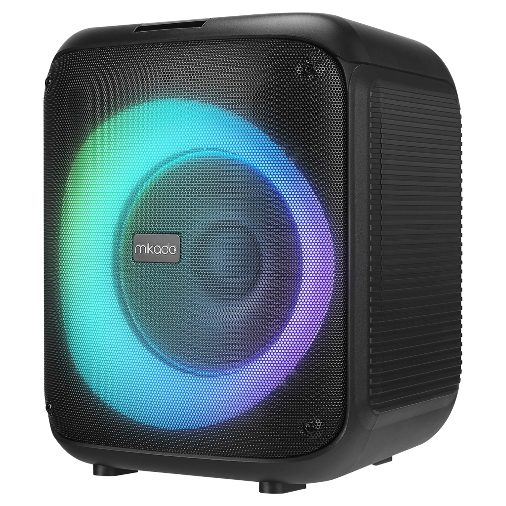 MIKADO MD-BT51 BOMBIX, 60W, Taşınabilir, BT/USB/TF/TWS, RGB Aydınlatma, Toplantı, Parti, Açık Hava Speaker. Kablolu Mikrofon Hediyeli