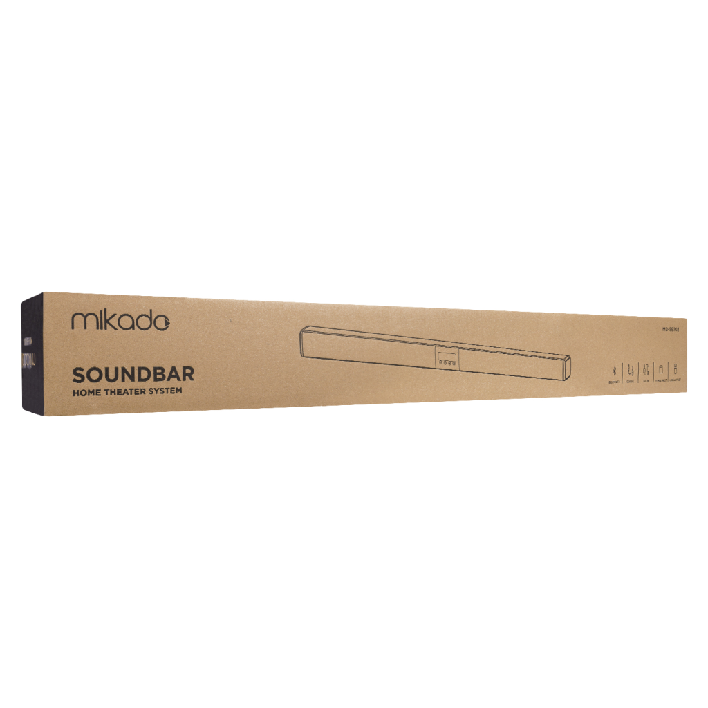 MIKADO MD-SB102, 20W, BT/USB/AUX/TF, Ev Sinema, Soundbar, Speaker