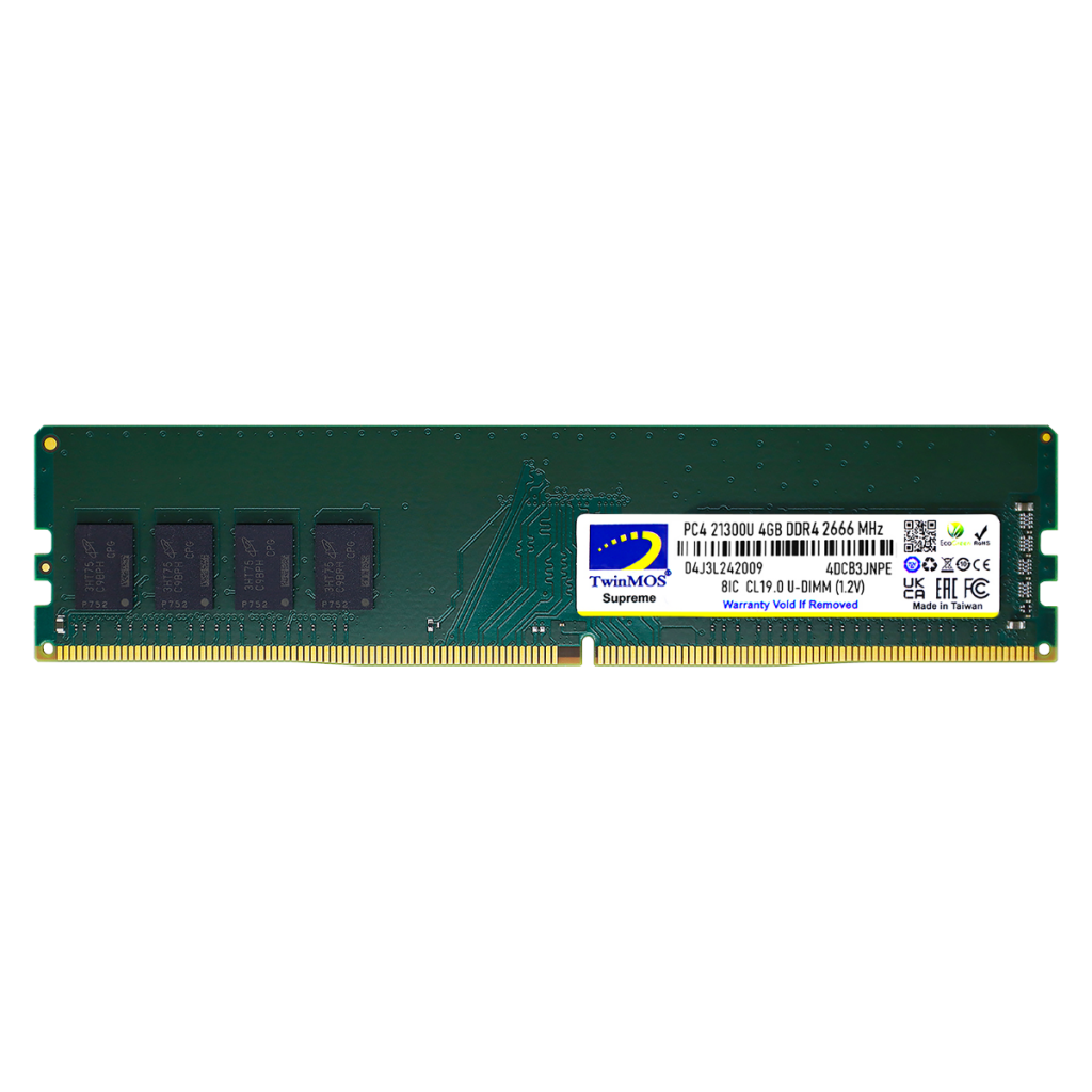 TwinMOS MDD44GB2666D, 4GB, DDR4, 2666MHz, 1.2V Desktop Ram