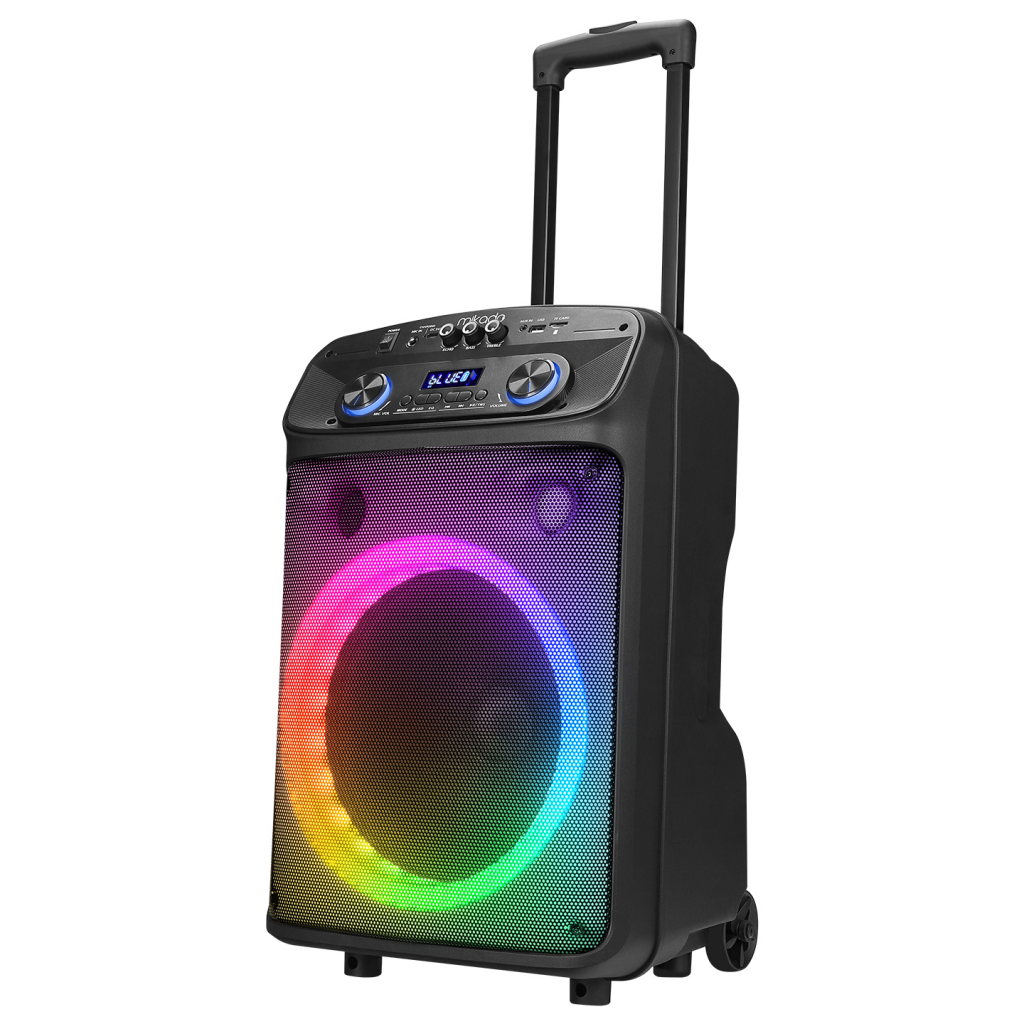 MIKADO MD-BT505, 60W, Taşınabilir, USB/BT/TF/TWS, RGB Aydınlatma, Toplantı, Parti, Açık Hava Speaker. Kablosuz El ve Kafa Mikrofonu Hediyeli