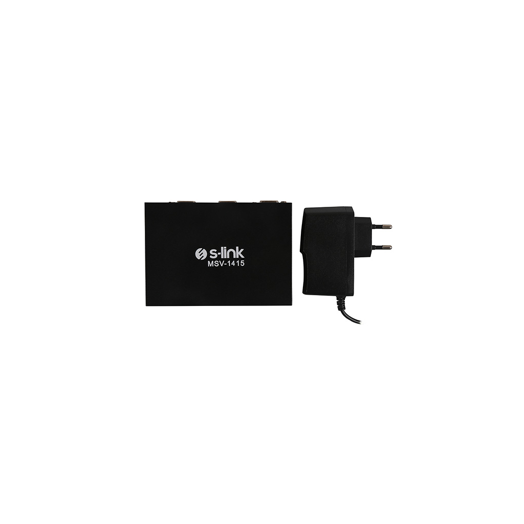 S-Link MSV-1415, 4xVGA, D-Sub Monitör Çoklayıcı, 150Mhz (1PC-4Monitör)