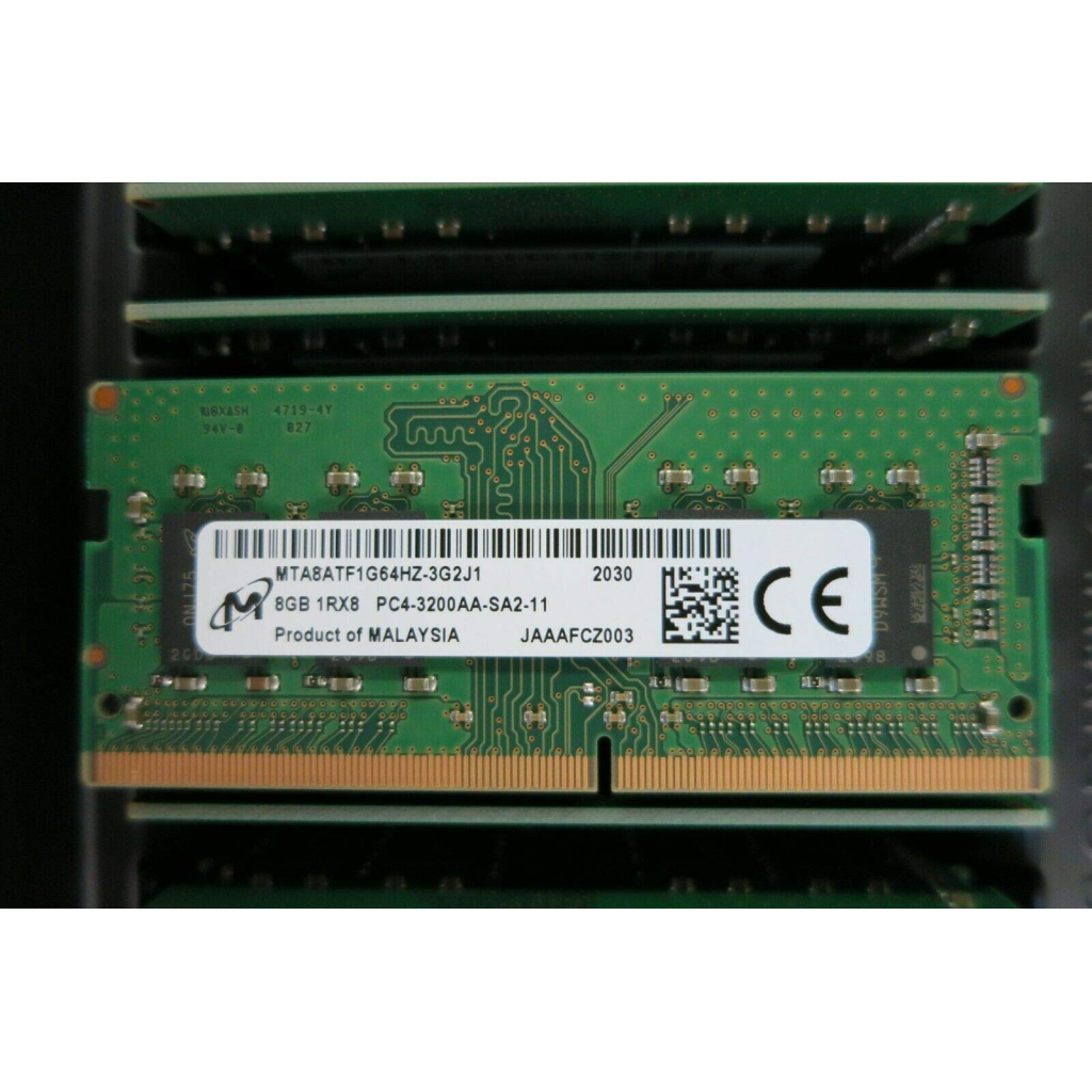 MICRON MTA8ATF1G64HZ-3G2J1, 8Gb, 3200Mhz, DDR4, Sodimm Notebook RAM, 1,2V, CL22