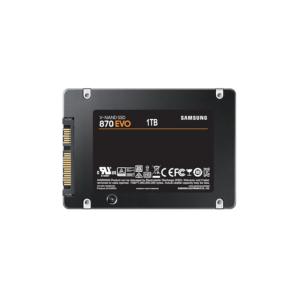 SAMSUNG MZ-77E1T0BW 870 EVO 1TB 560/530, 2,5&quot; SATA SSD (Türkiye Distribütörü Garantili)