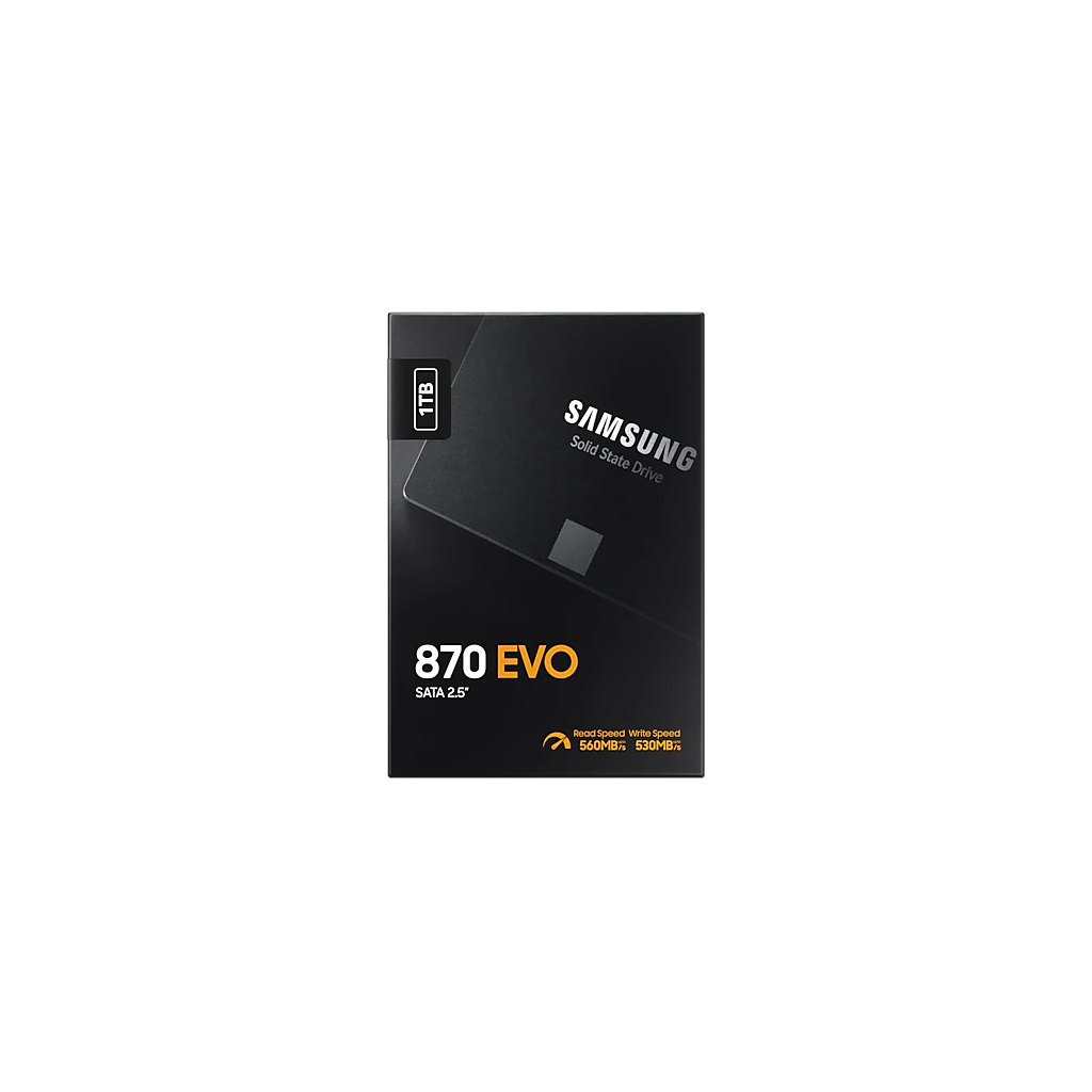 SAMSUNG MZ-77E1T0BW 870 EVO 1TB 560/530, 2,5&quot; SATA SSD (Türkiye Distribütörü Garantili)