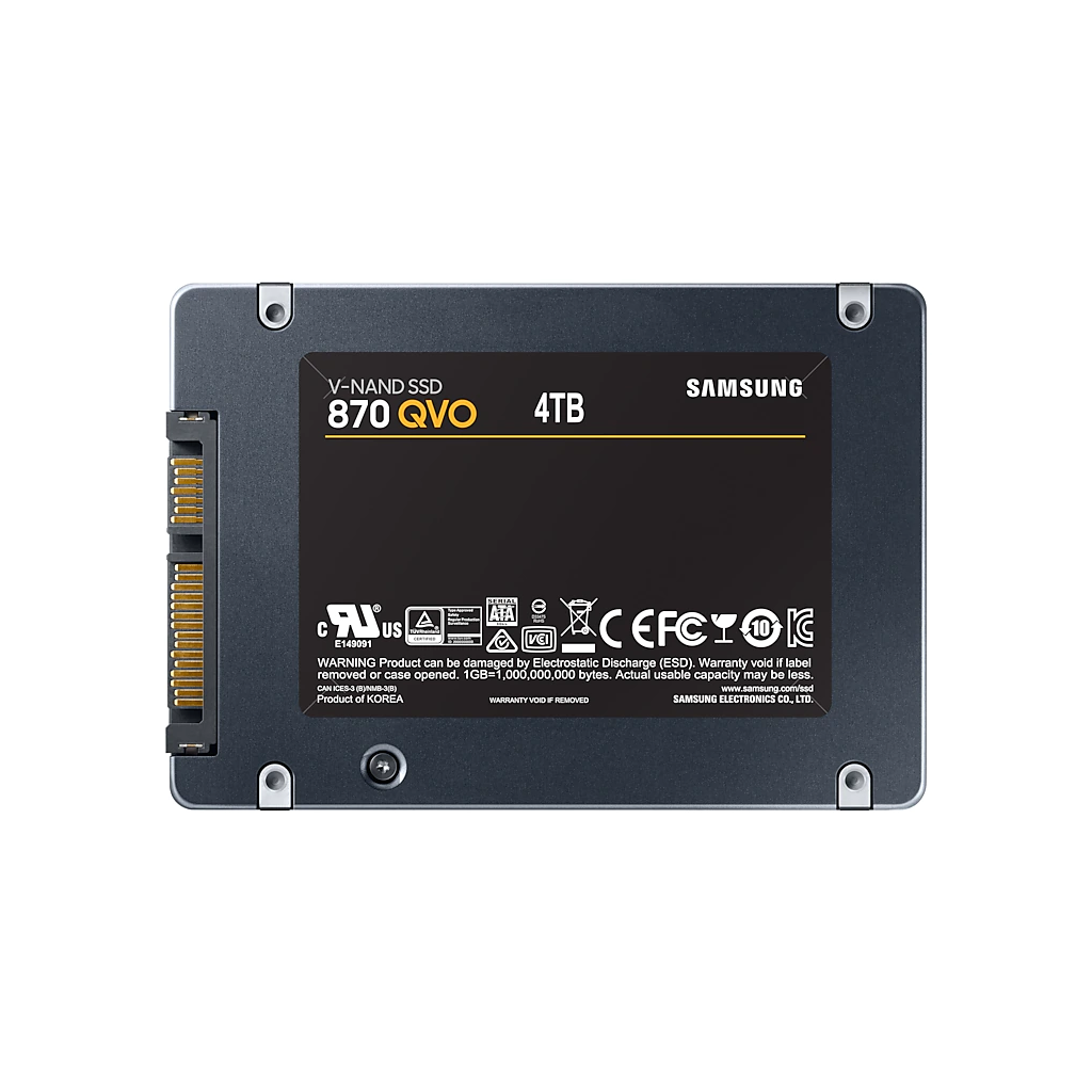 SAMSUNG MZ-77Q4T0BW 870 QVO 4TB 560/530, 2,5&quot; SATA SSD (Türkiye Distribütörü Garantili)